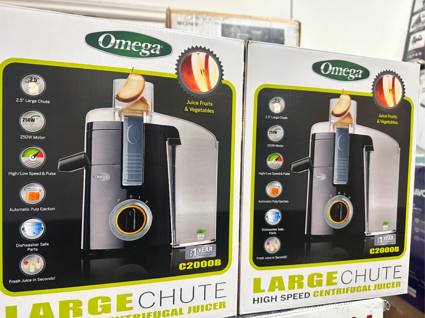 Omega C2000B Large Chute High Speed Centrifugal Juicer - photo 2