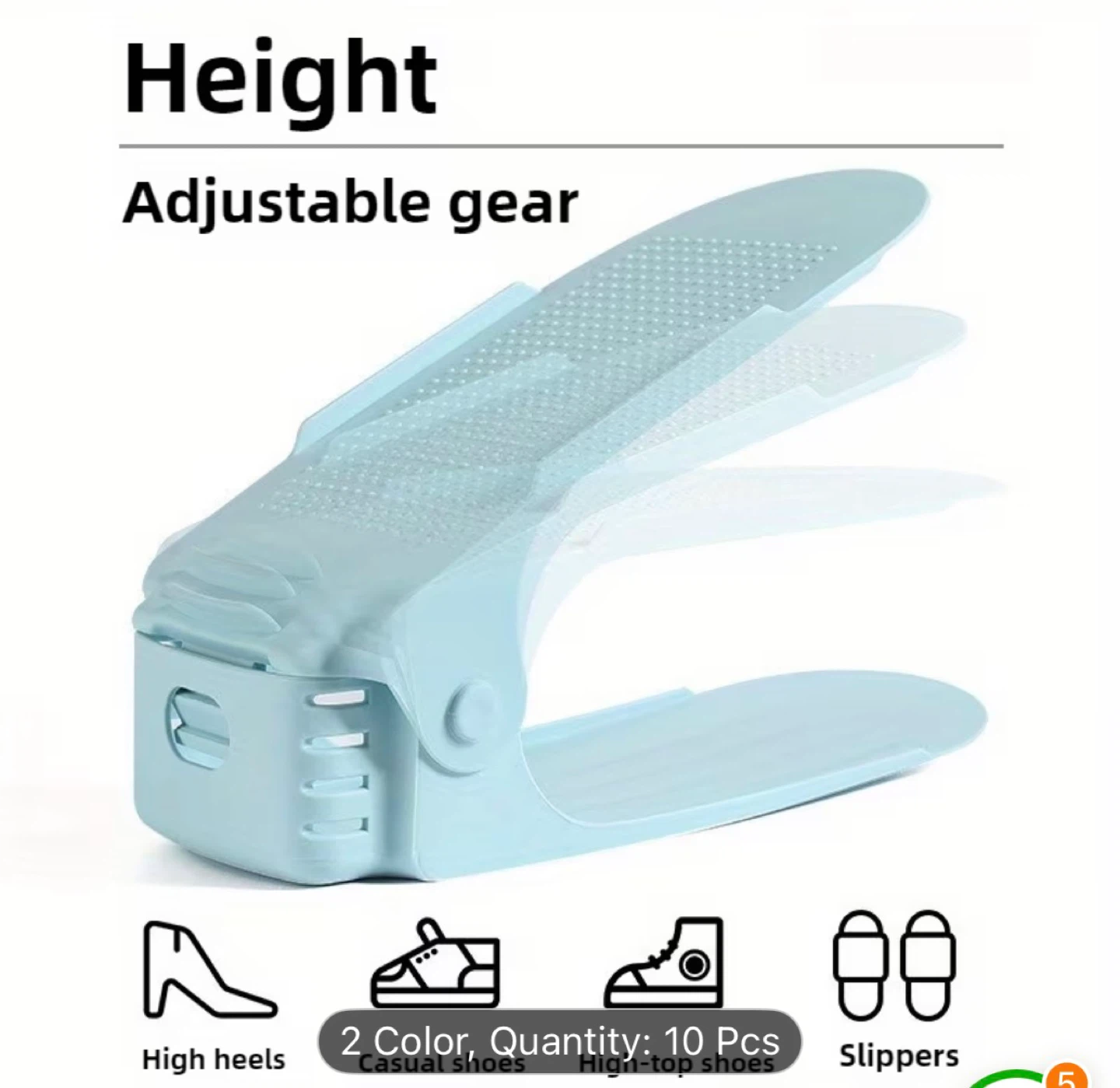 Adjustable Shoe Rack Organizer (8 Pcs) - photo 2