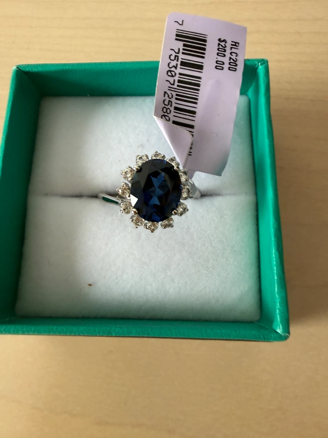 EFEY Ring with Created Gemstones 925
