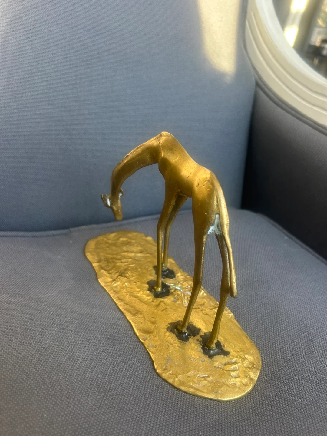 Vintage Italian Brass Giraffe Sculpture – Mid Century Modern - photo 5