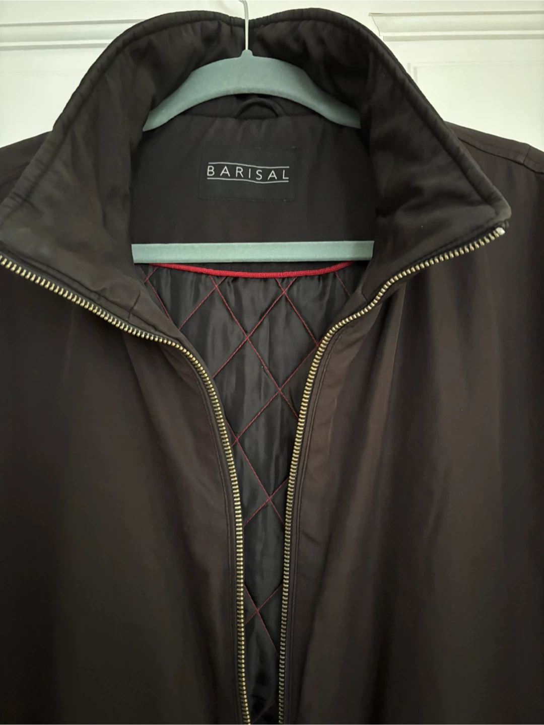 BARISAL Men's Black Full Zip Jacket