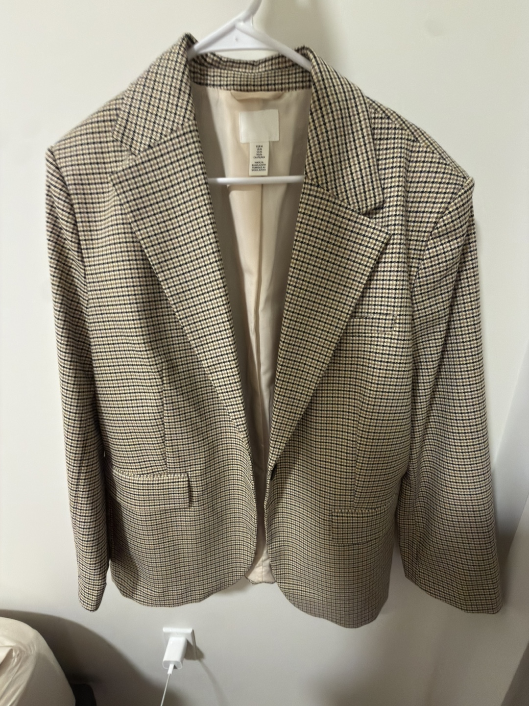 H&M Women's Houndstooth Blazer - Size Medium