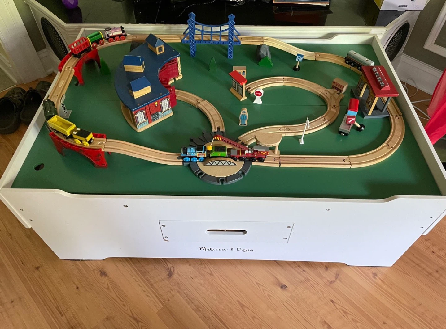 Melissa & Doug Wooden Table ( train track not sale )