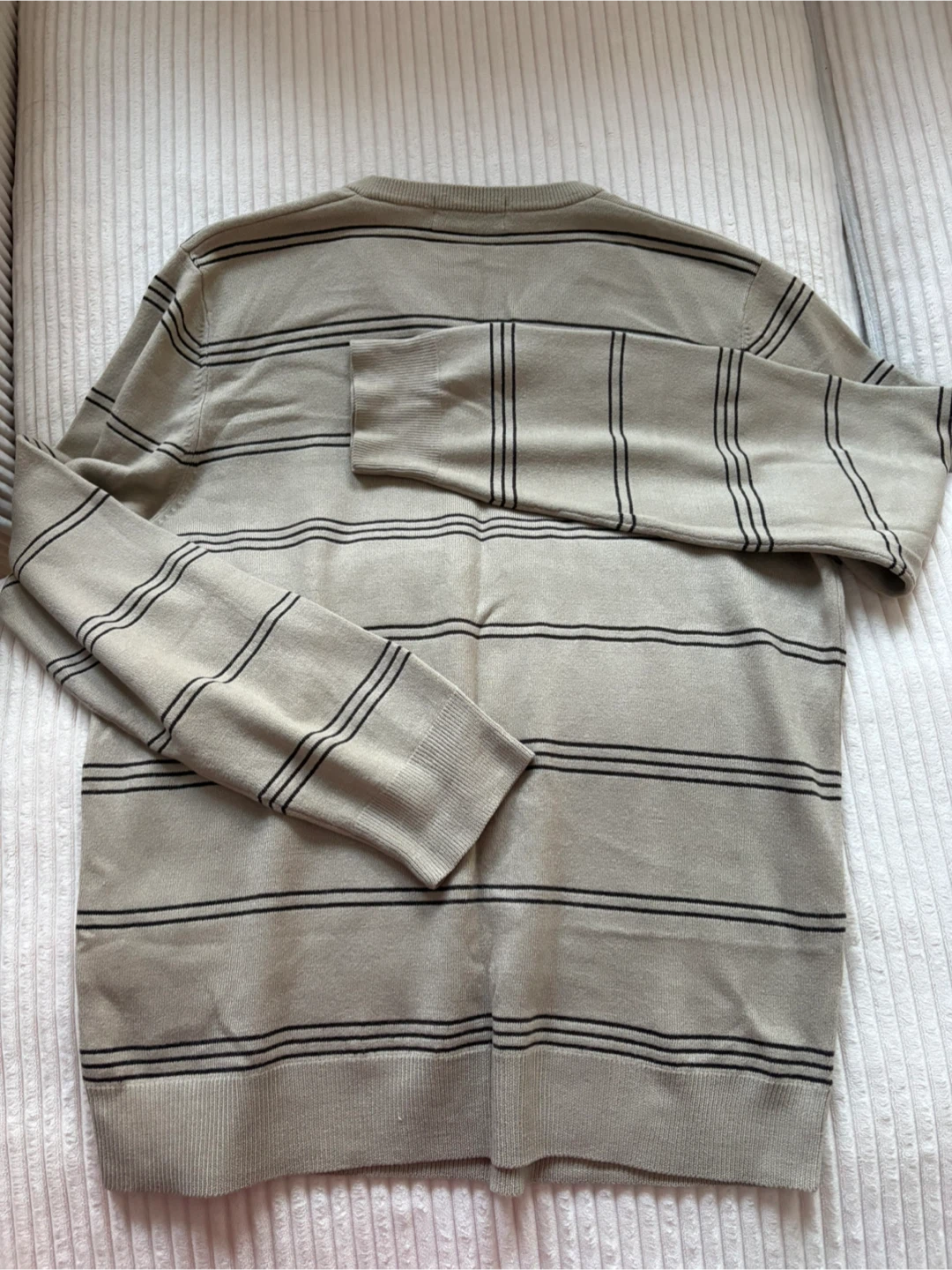 Blue Harbour V-Neck Striped Sweater - Medium - photo 3