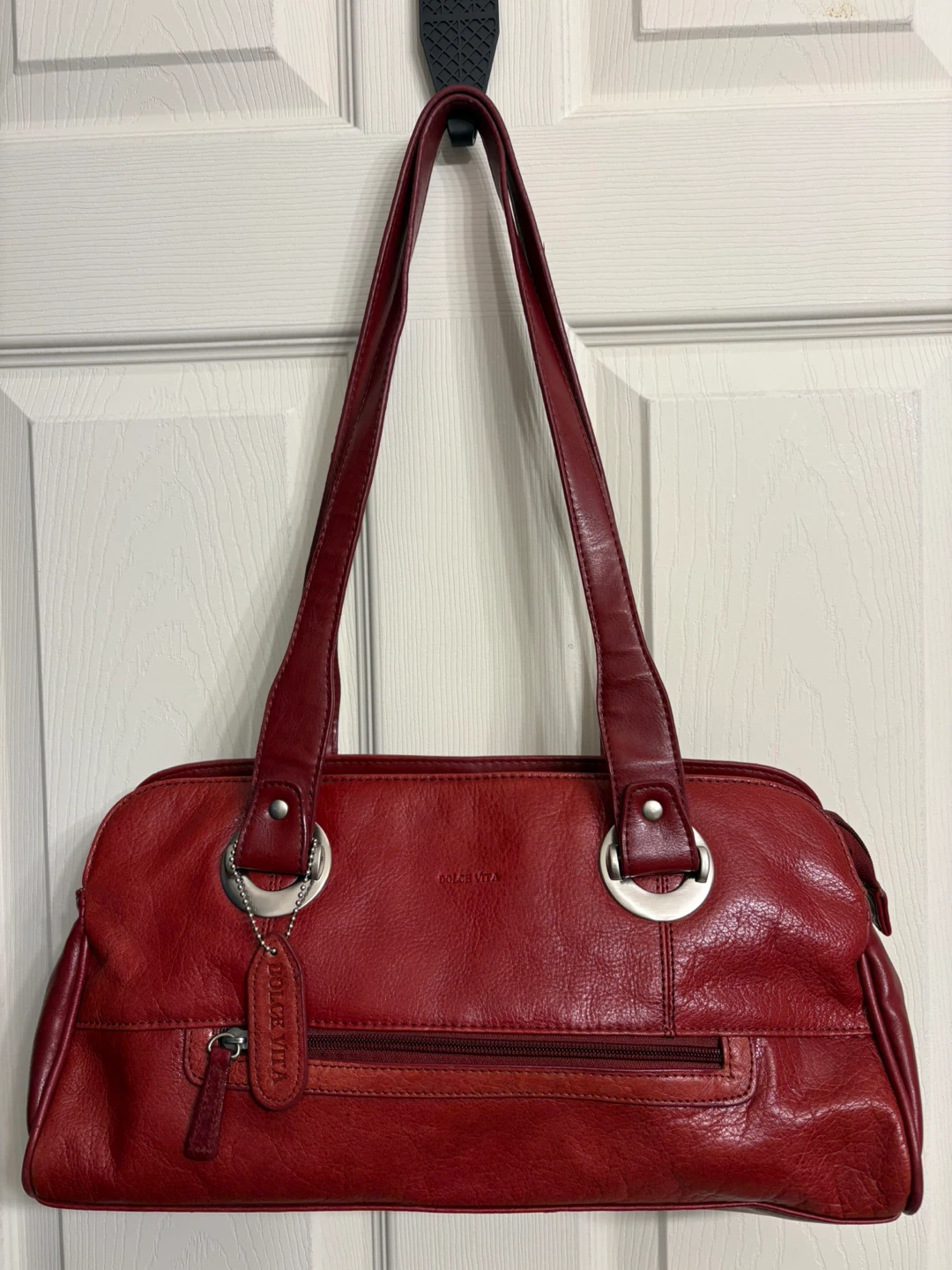 Dolce Vita Red Leather Handbag