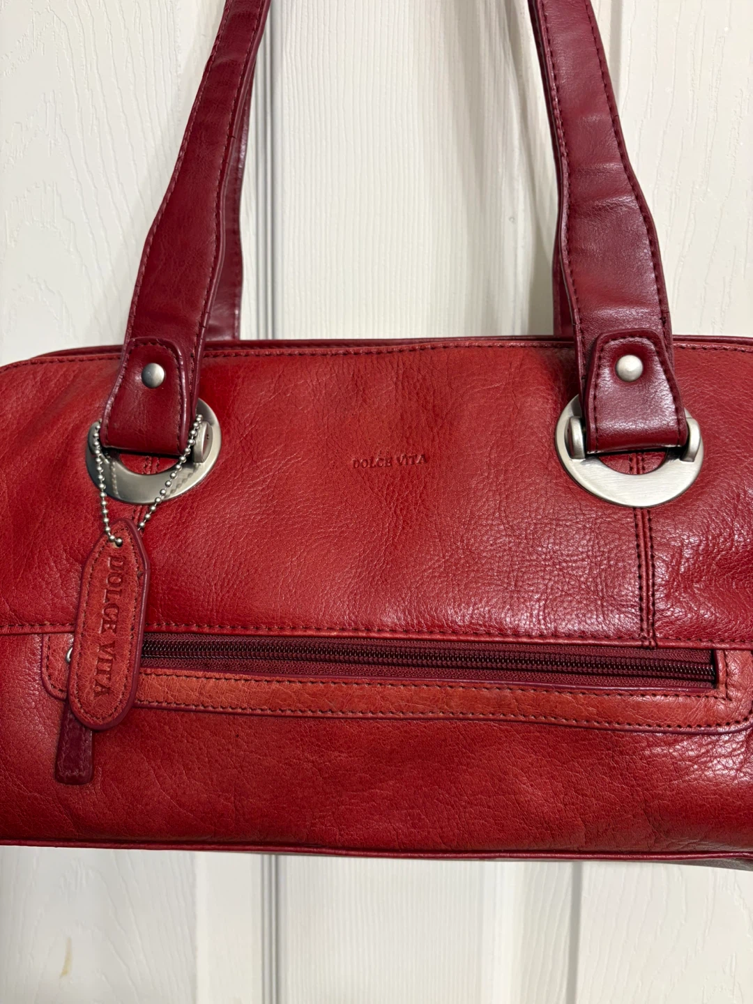 Dolce Vita Red Leather Handbag - photo 2