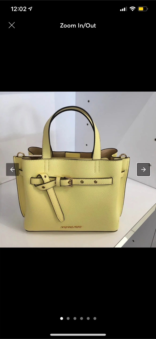 Michael Kors Yellow Leather Tote Bag & Wristlet Set - photo 4
