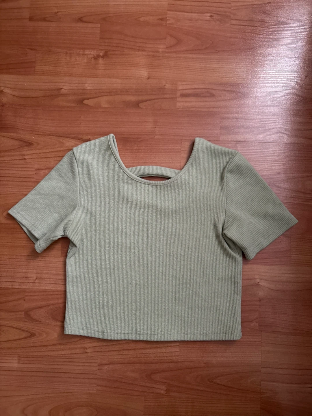 Ribbed Crop Top - Mint Green
