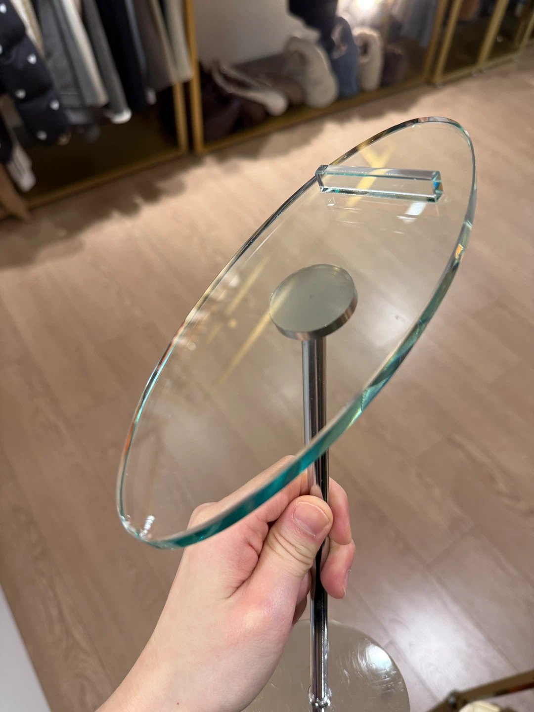 Clear Glass Shoe Display Fixture - photo 5