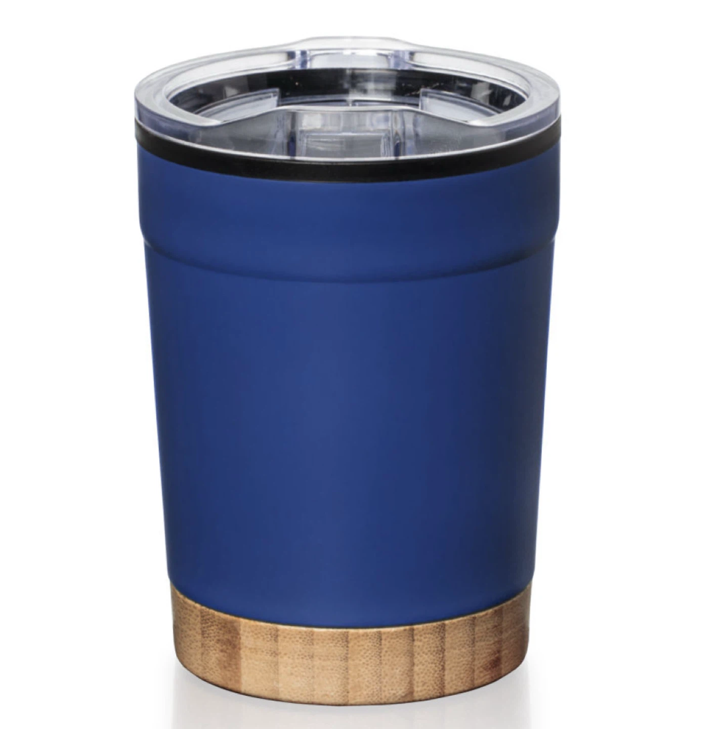 Brand New Blue Tumbler with Bamboo Base