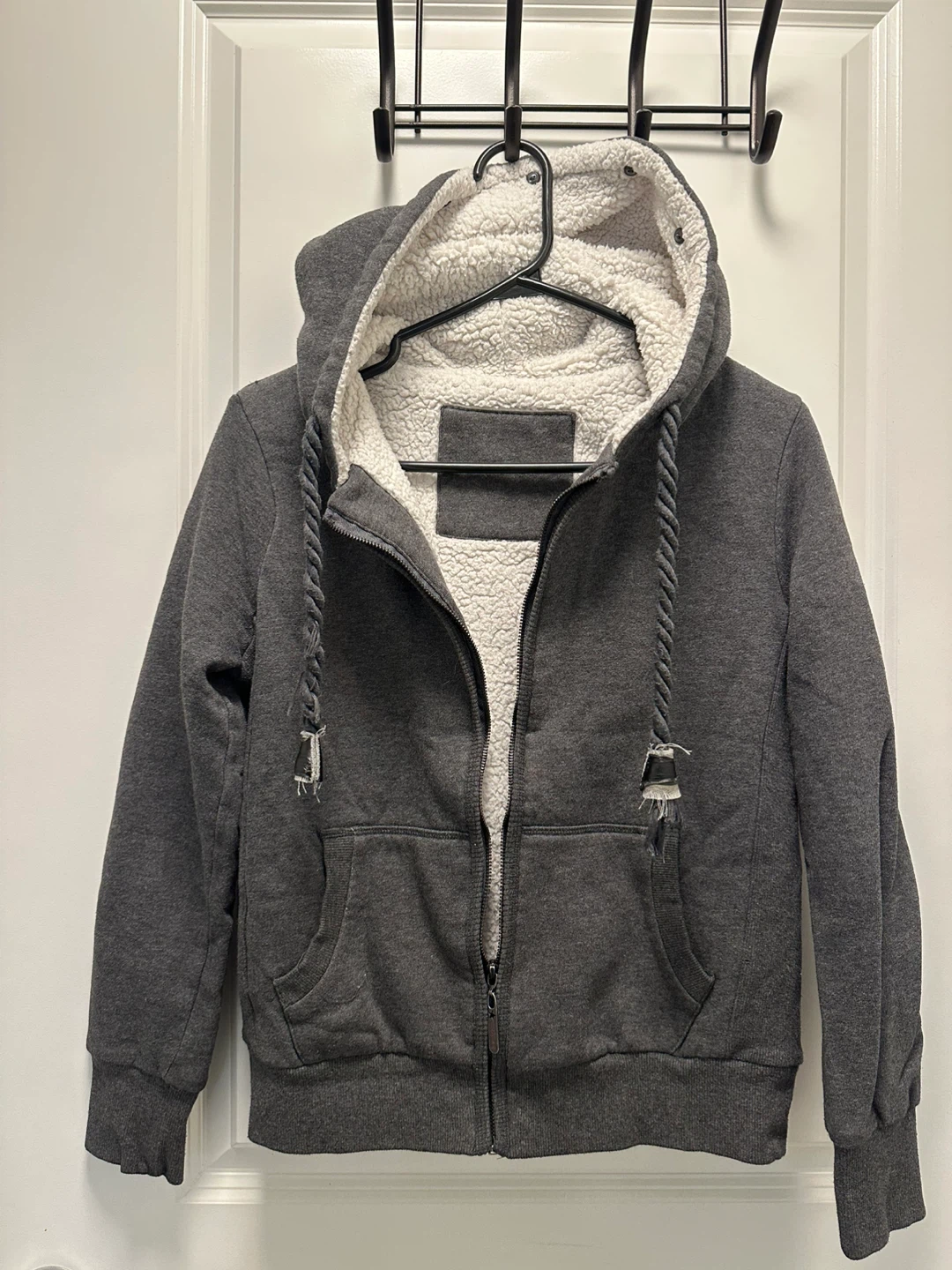 Sherpa Lined Zip-Up Hoodie