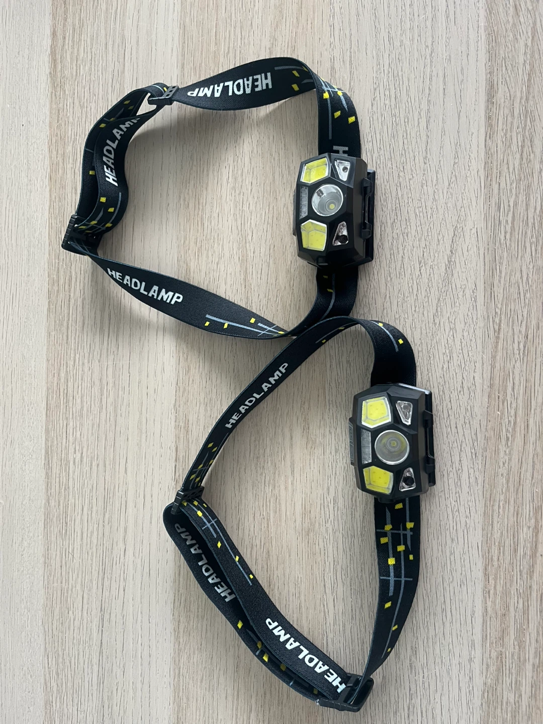Two Headlamps with Adjustable Straps