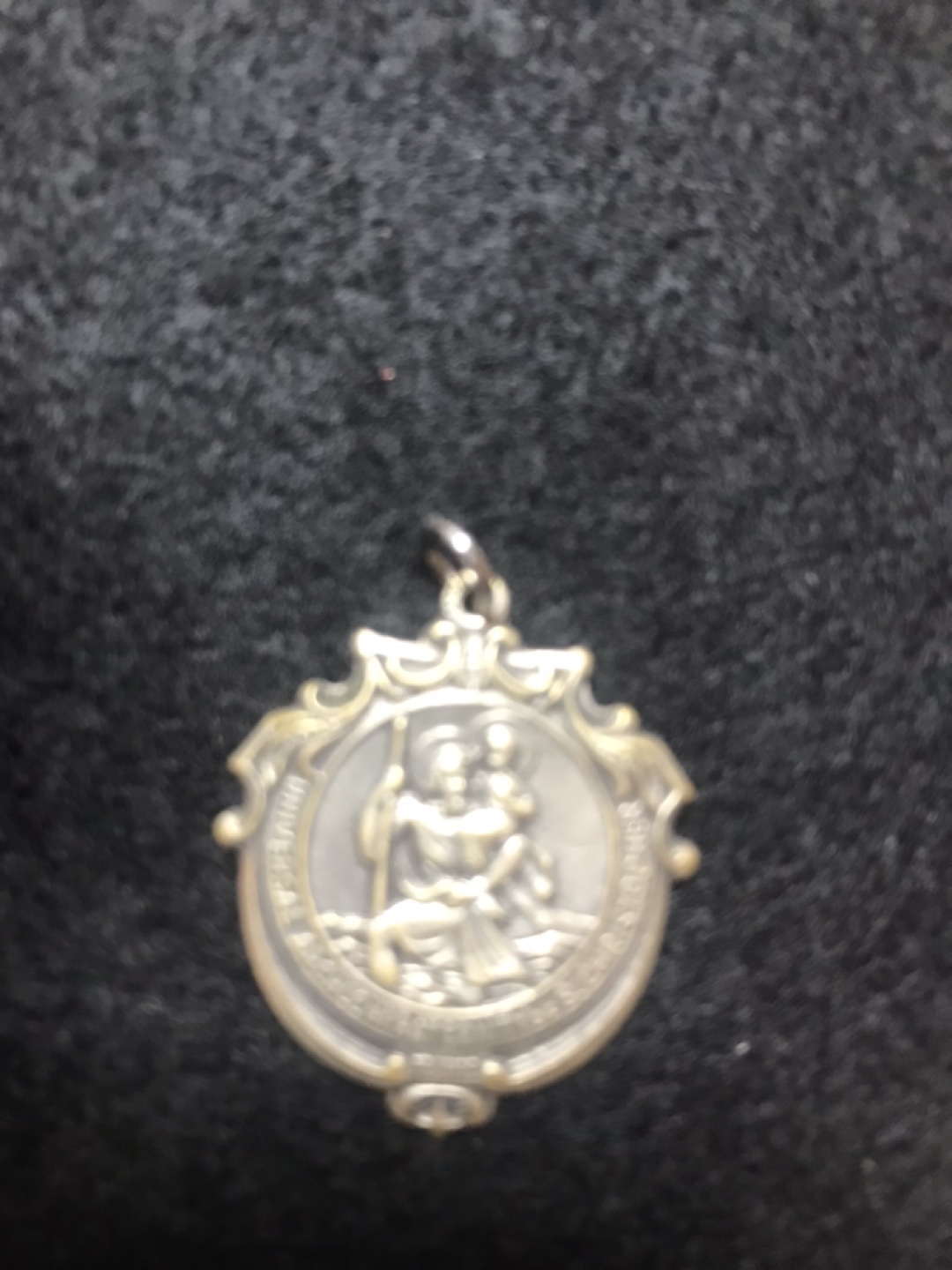 Antique St Christopher Medal/Pendant - France