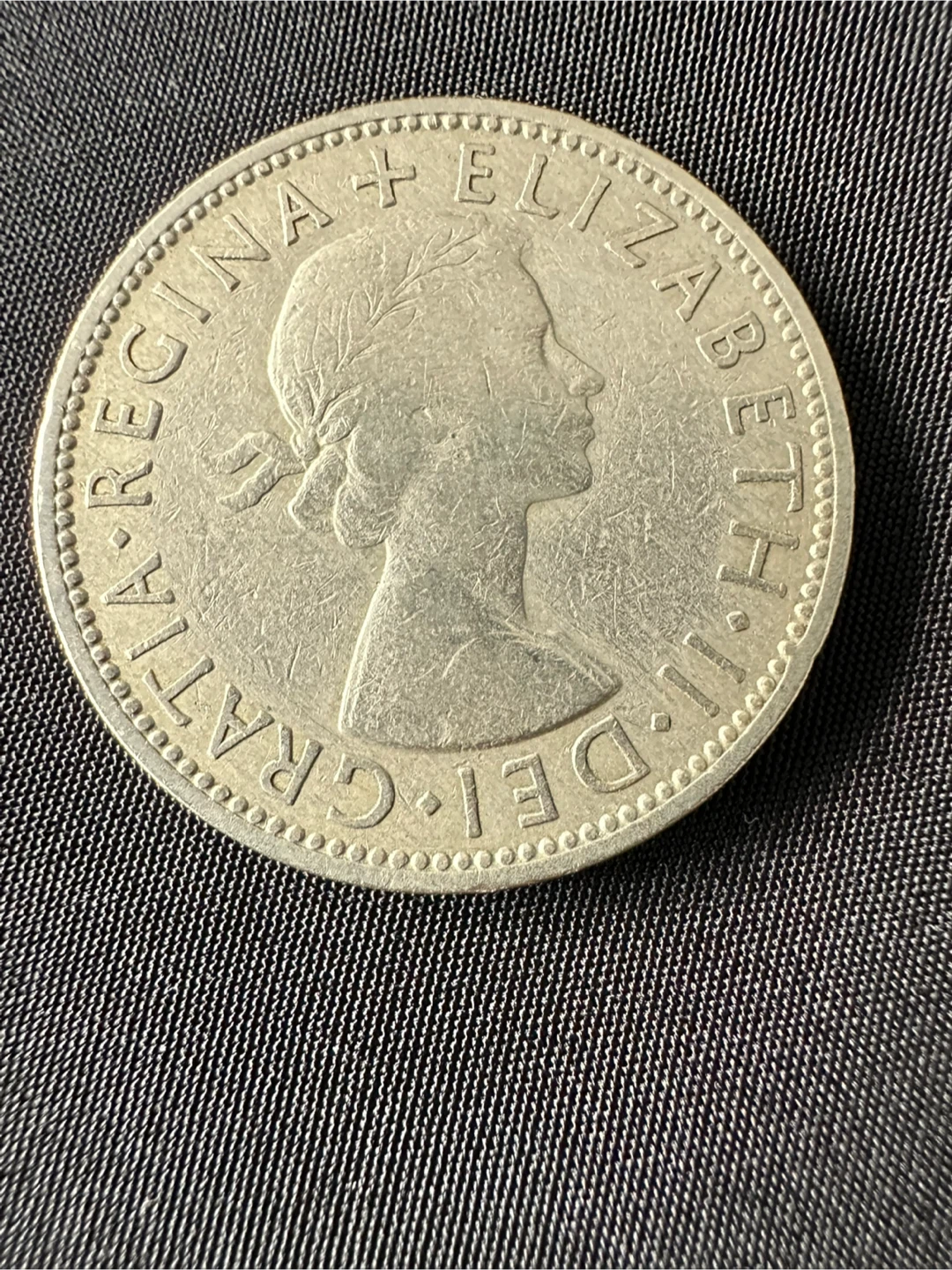 1957 British Silver Shilling Coin - photo 2