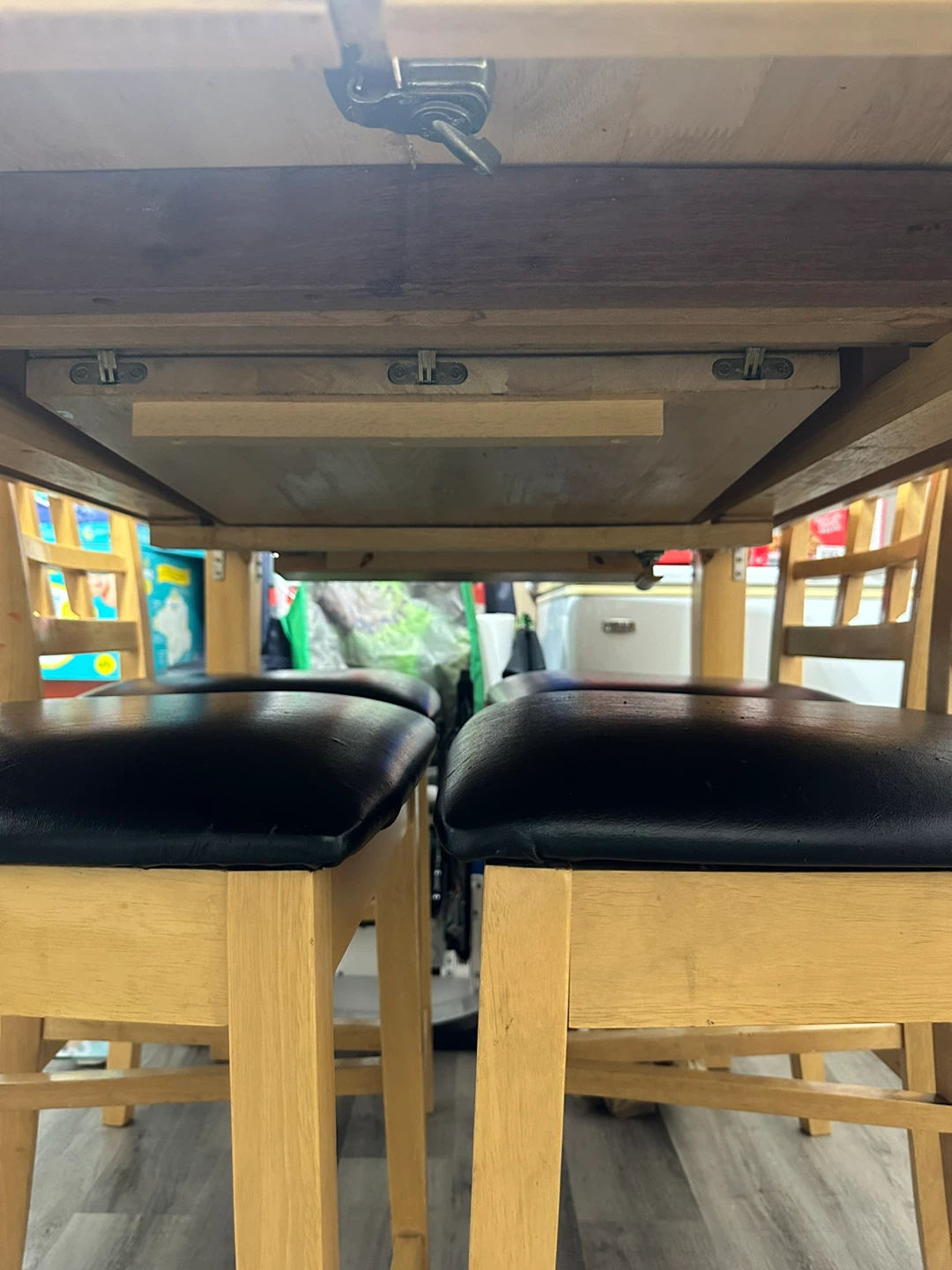 Wooden Dining Table with 4 Chairs - photo 2