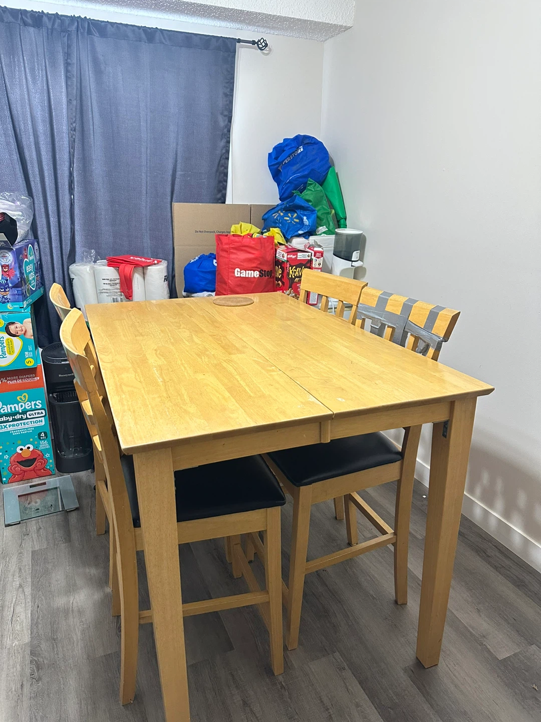 Wooden Dining Table with 4 Chairs - photo 3