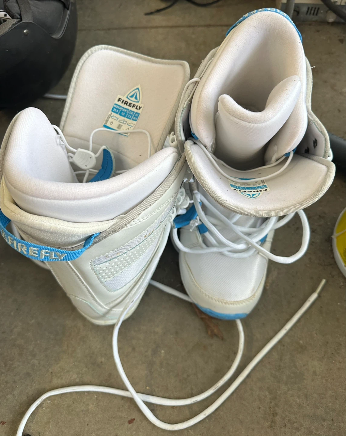 Firefly Snowboard Boots - White/Blue 8.5