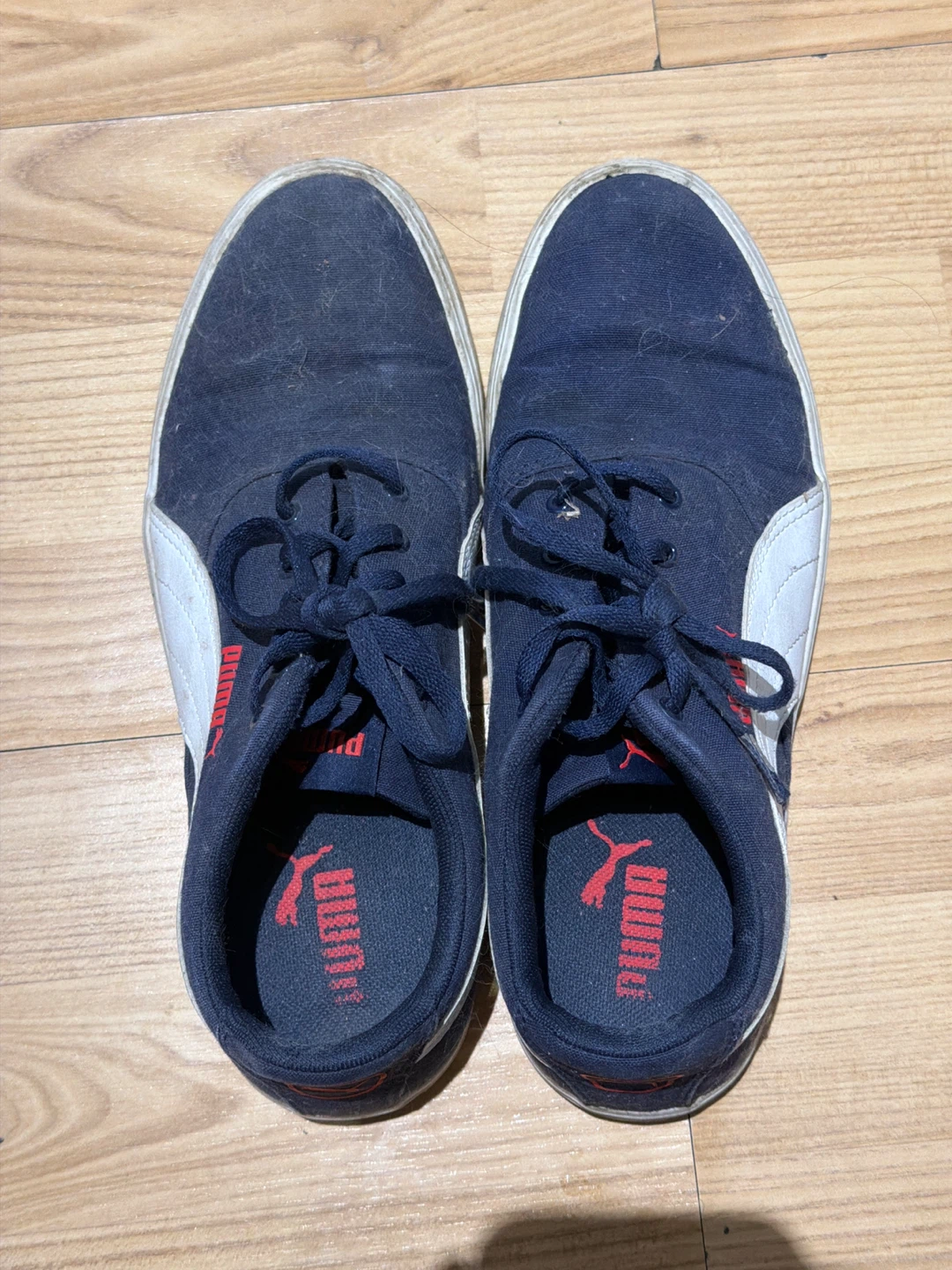 Puma Navy Canvas Sneakers - photo 2