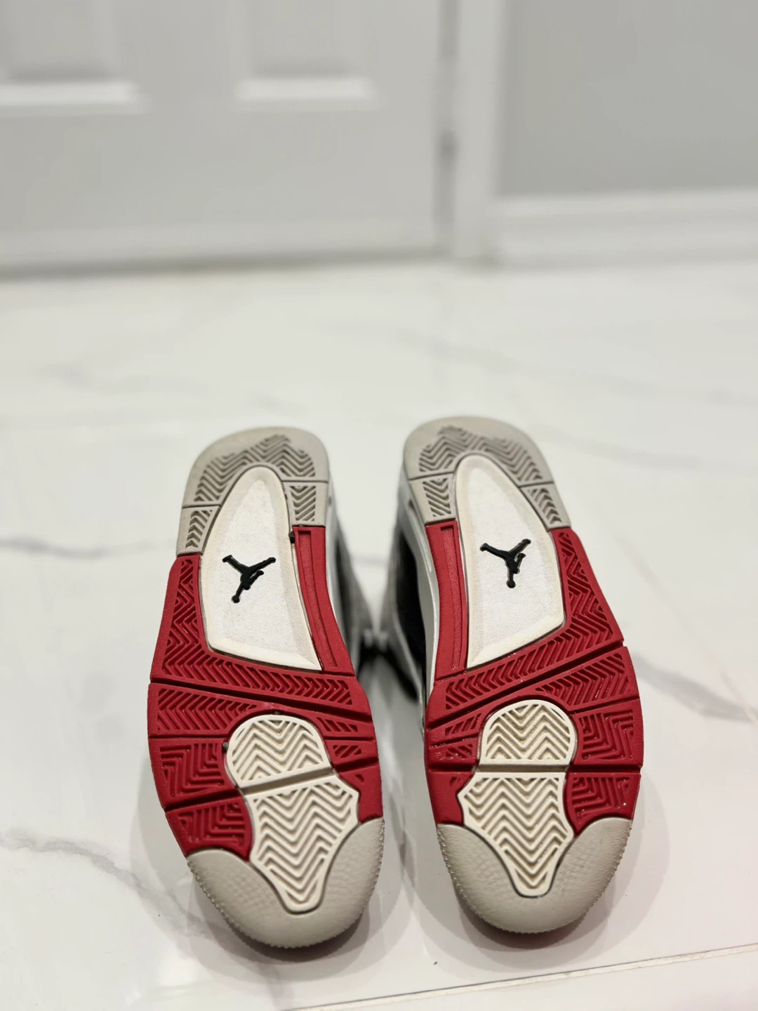 BIG KIDS' AIR JORDAN DUB ZERO "WHITE VARSITY RED" - photo 2
