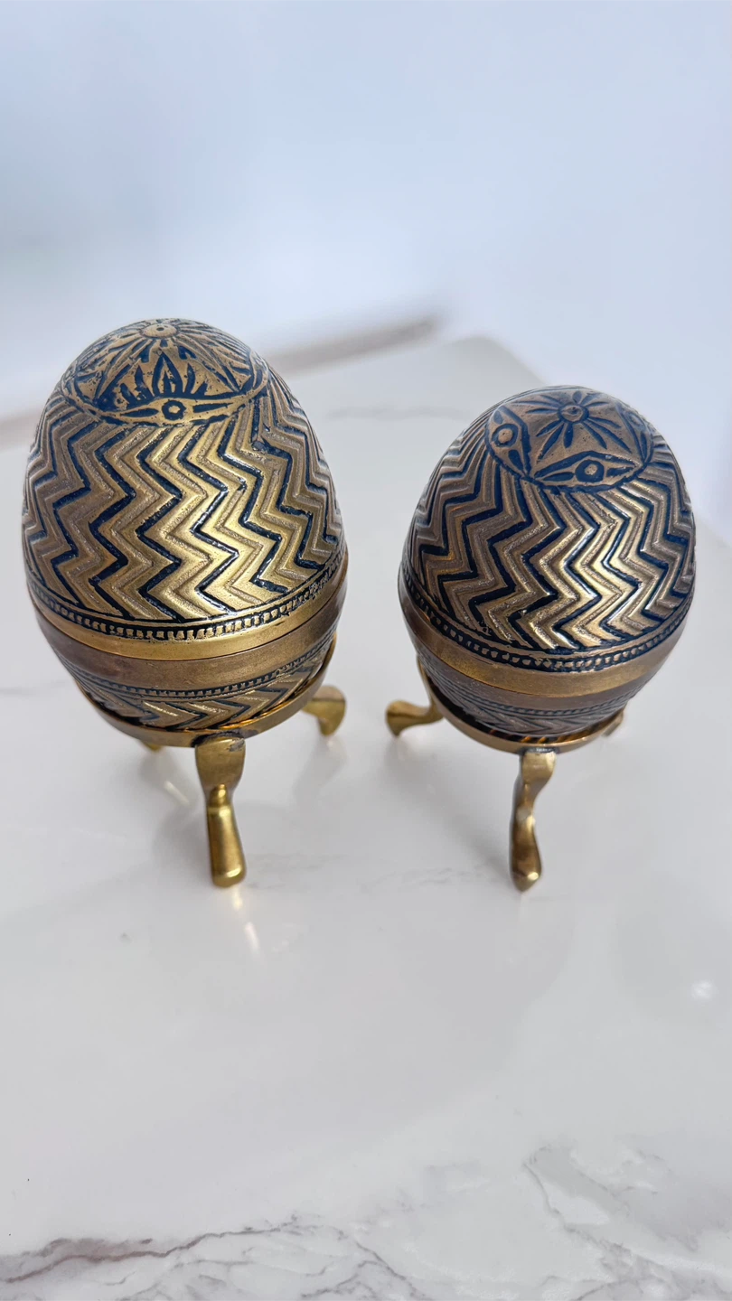 Set of 2 Decorative Hinged Trinket Boxes - photo 2