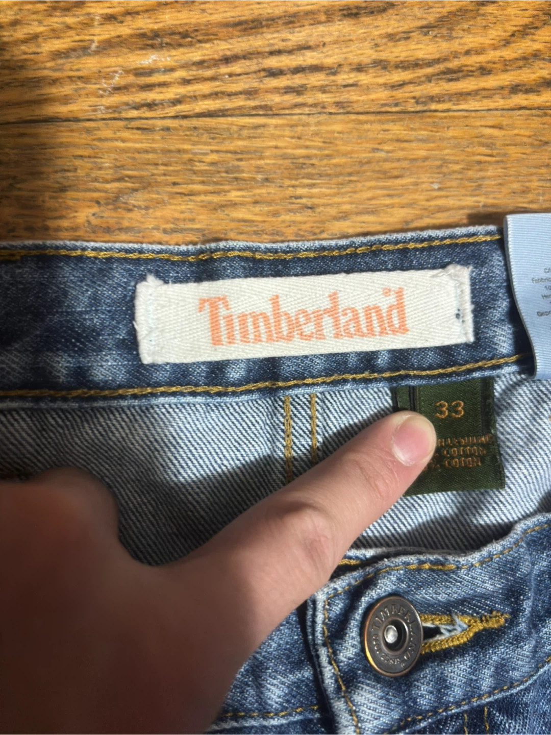 Timberland Men's Blue Denim Jeans Size 33