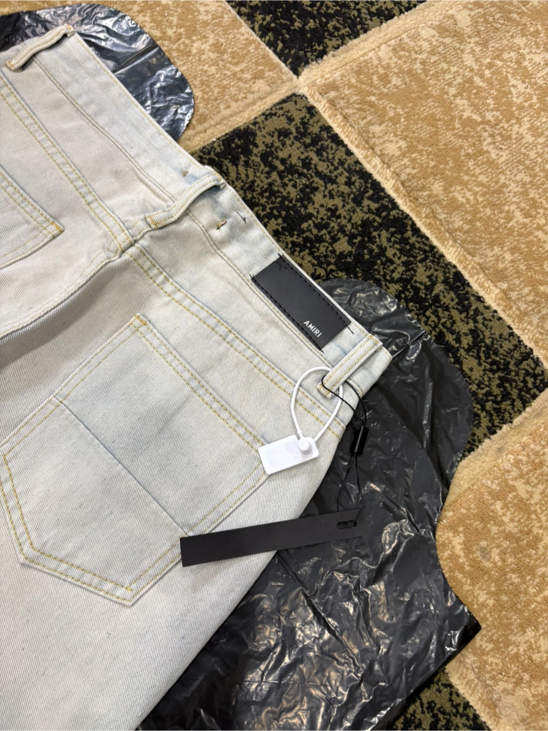 AMIRI Distressed Light Wash Denim Jeans - Size 32 - photo 3