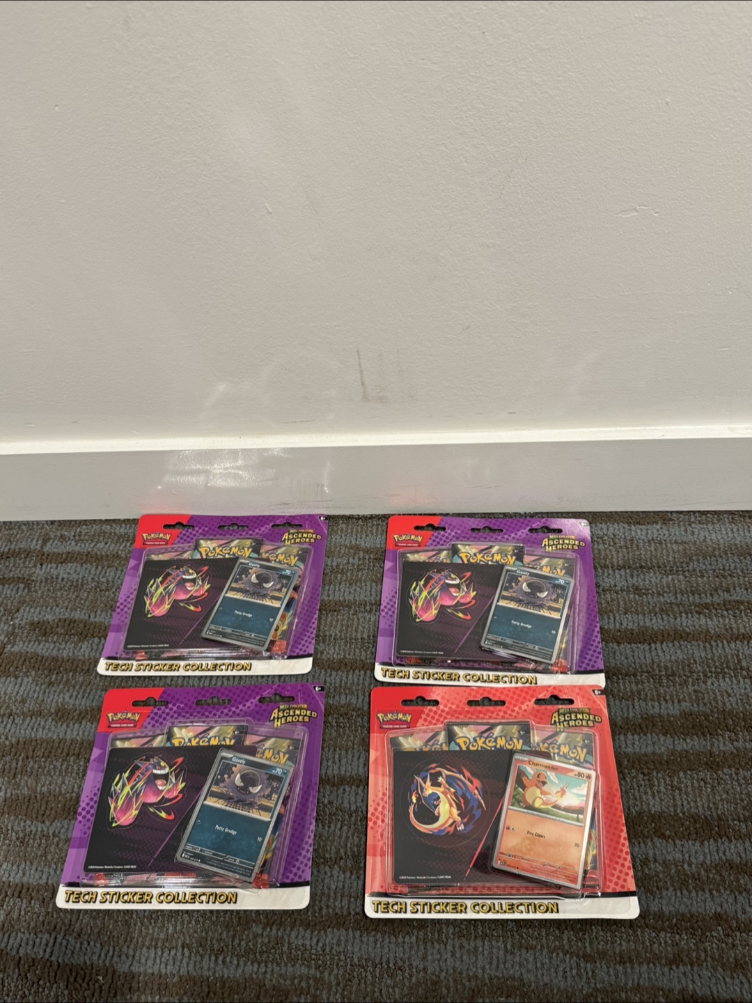 Ascended Heroes Tech Sticker Collection Gastly and Charmander