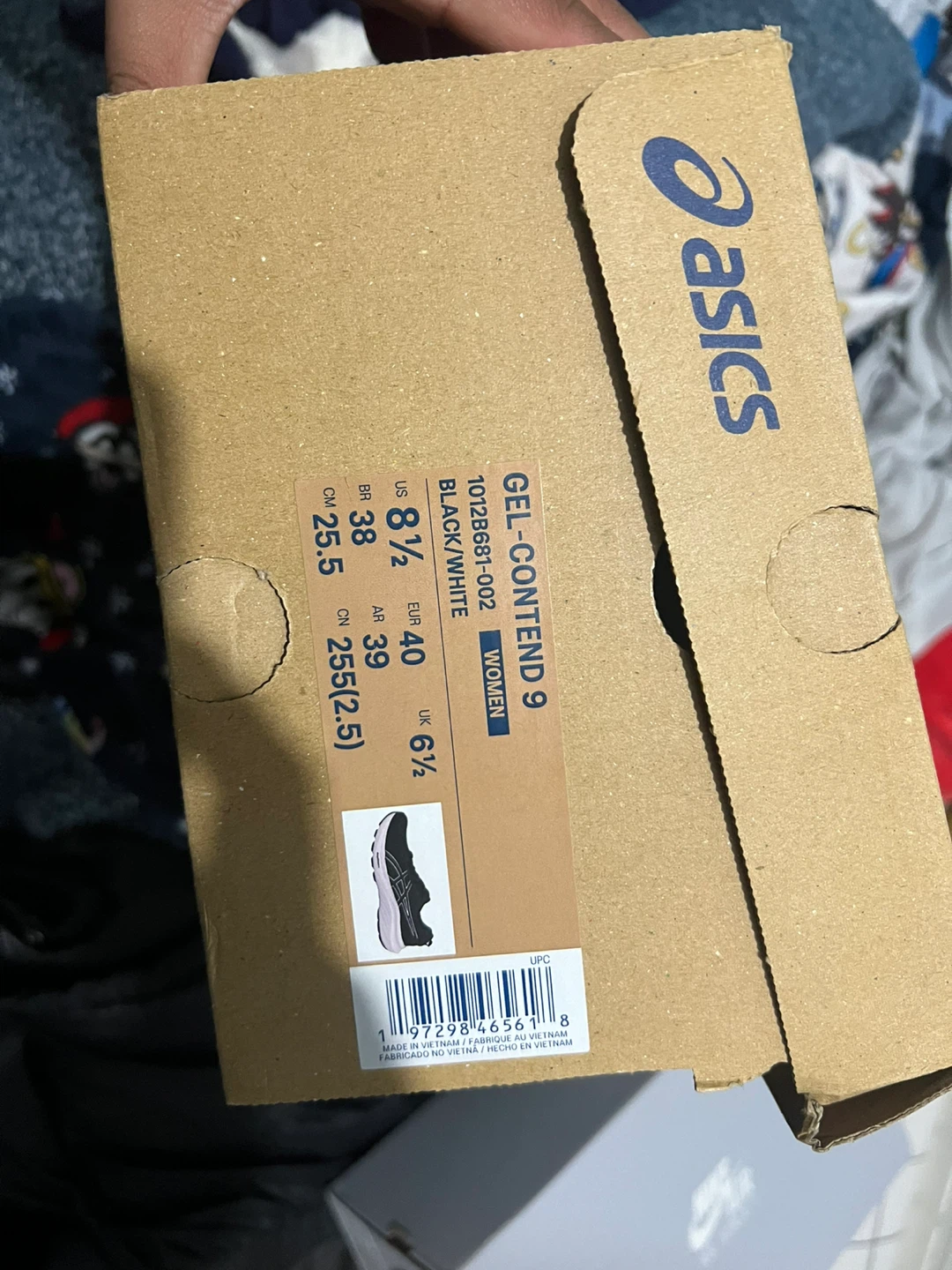 ASICS Gel-Contend 9 Women's Running Shoes Black/White