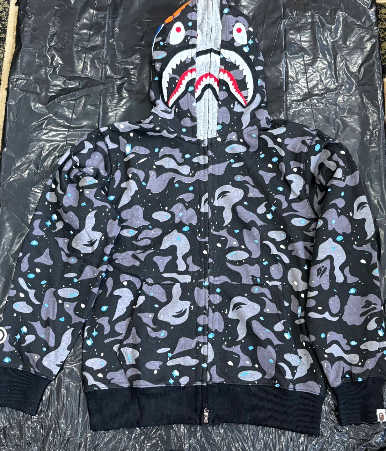 A Bathing Ape Shark Camo Full Zip Hoodie - photo 2