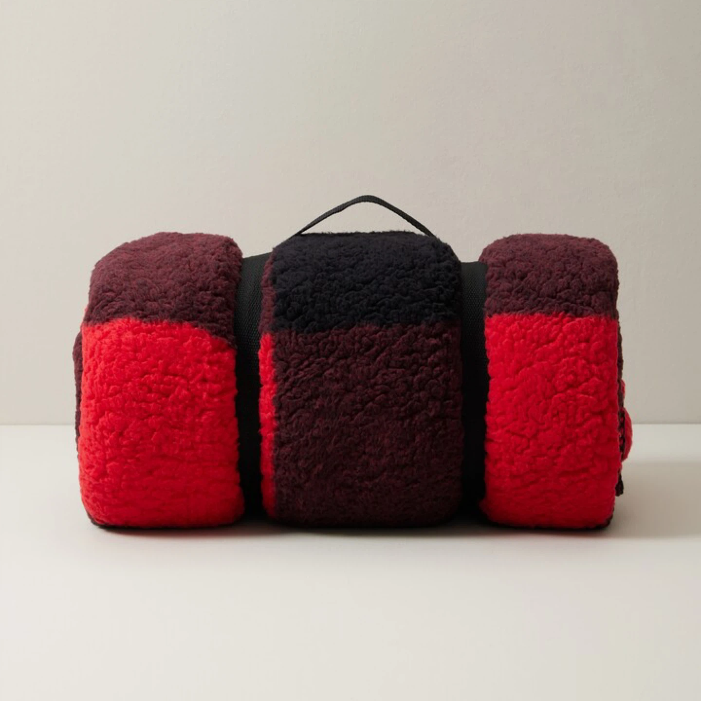 OUI Sherpa Buffalo Check Throw Blanket