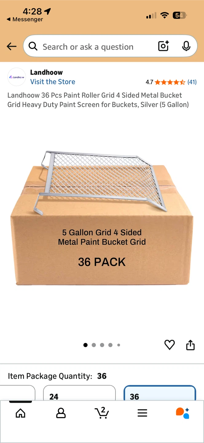 36 Pcs Paint Roller Grid for Buckets