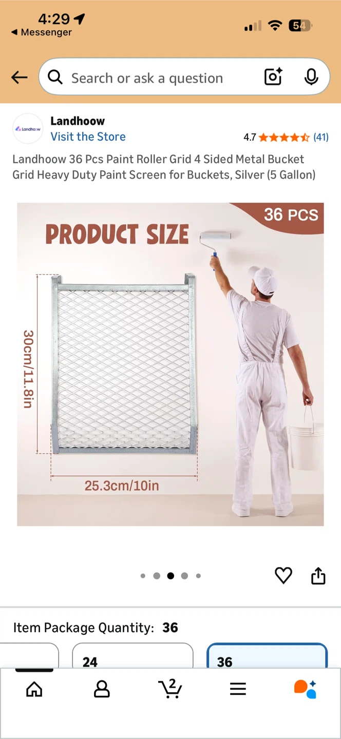 36 Pcs Paint Roller Grid for Buckets - photo 3