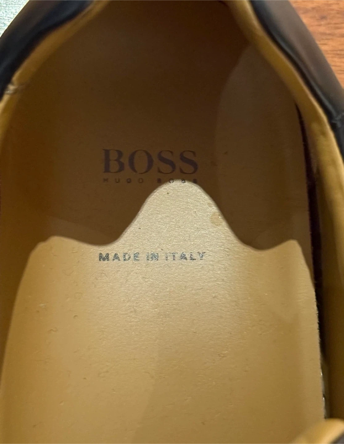 BOSS Hugo Boss Black Leather Sneakers Made in Italy Men's Shoes - photo 3