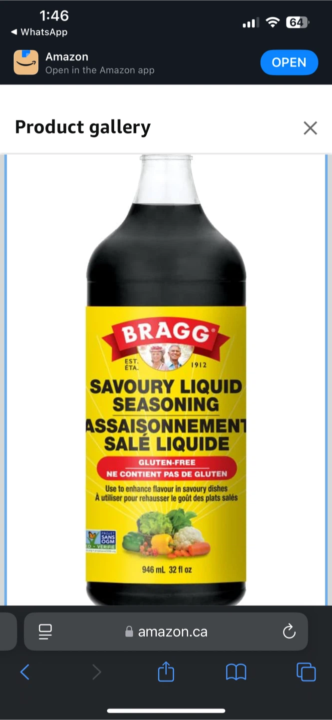 Bragg Savoury Liquid Seasoning - 946 mL