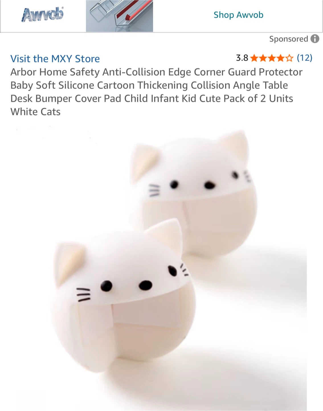 Cute Cat Corner Protectors - Pack of 2