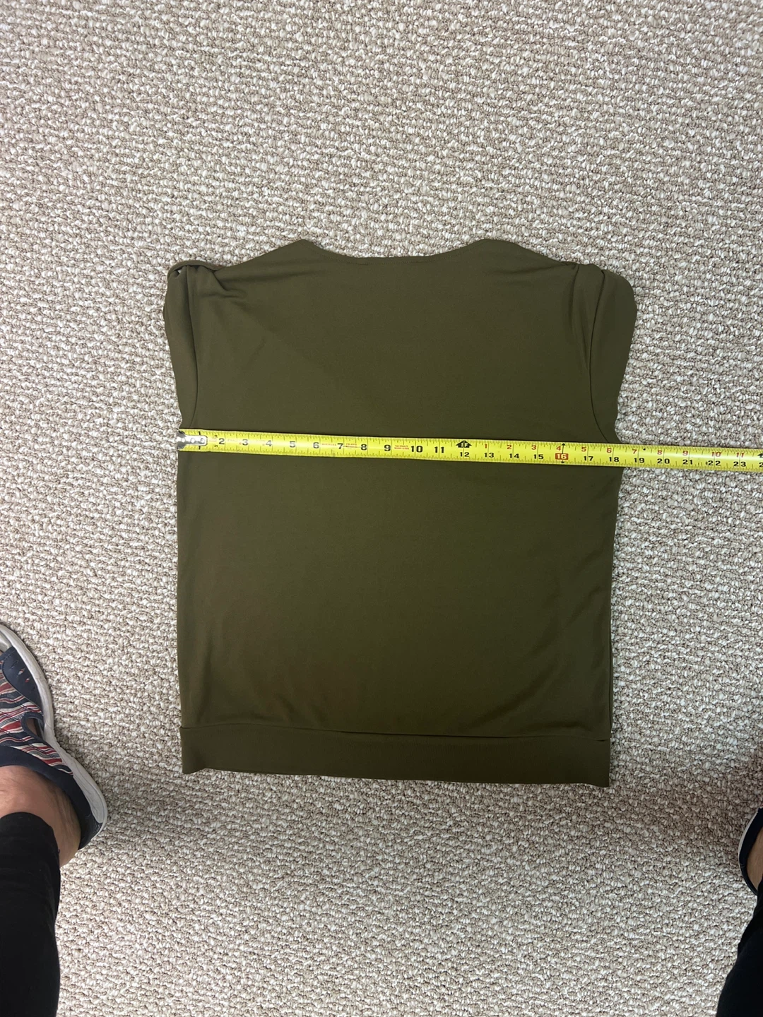 Josephine Chaus Olive Green V-Neck Top - Size L - photo 4