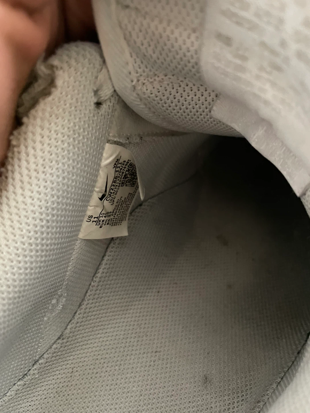 Nike Air Force 1 White Leather Sneakers - photo 3