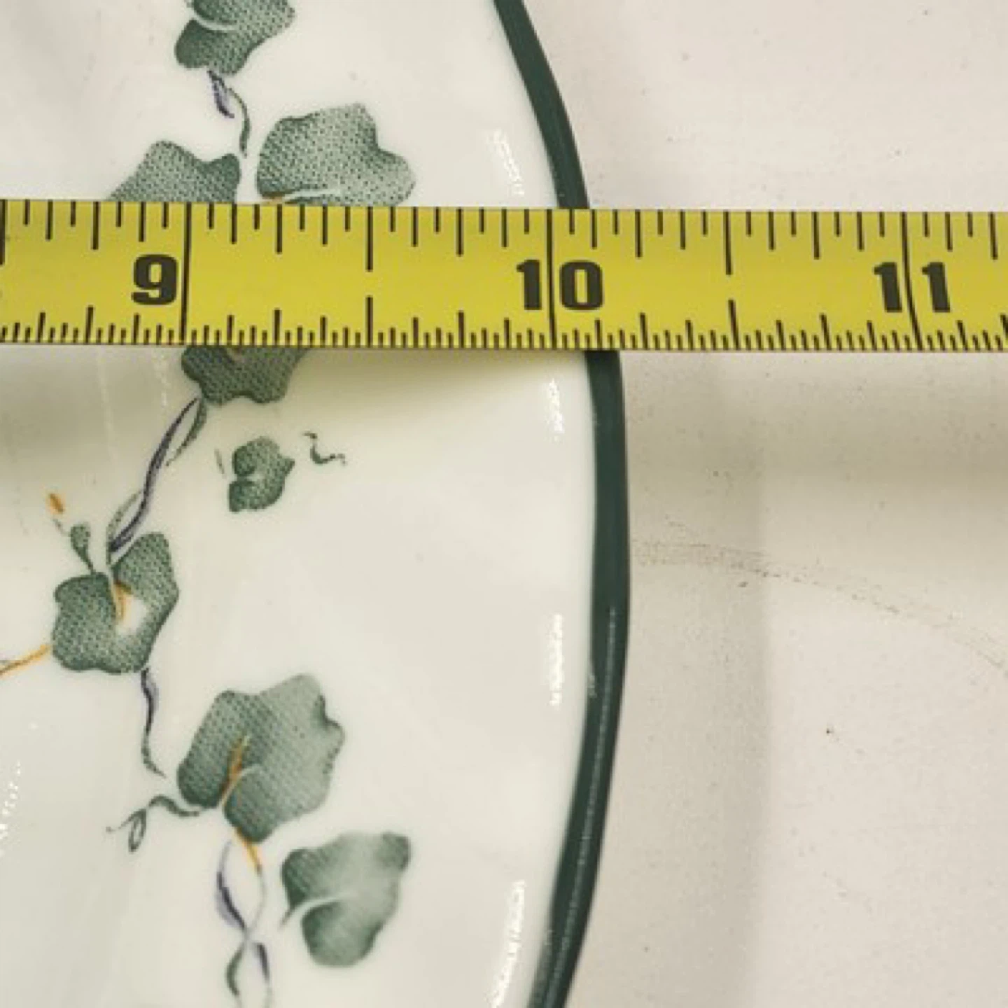 (6) Corelle Callaway Green Ivy Dinner Plate 10.25" Swirled Edge - photo 3