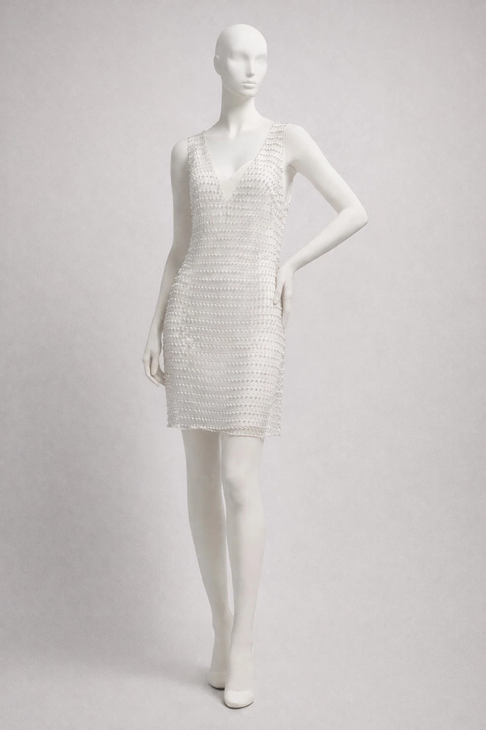 Women's Beaded Mesh Dress