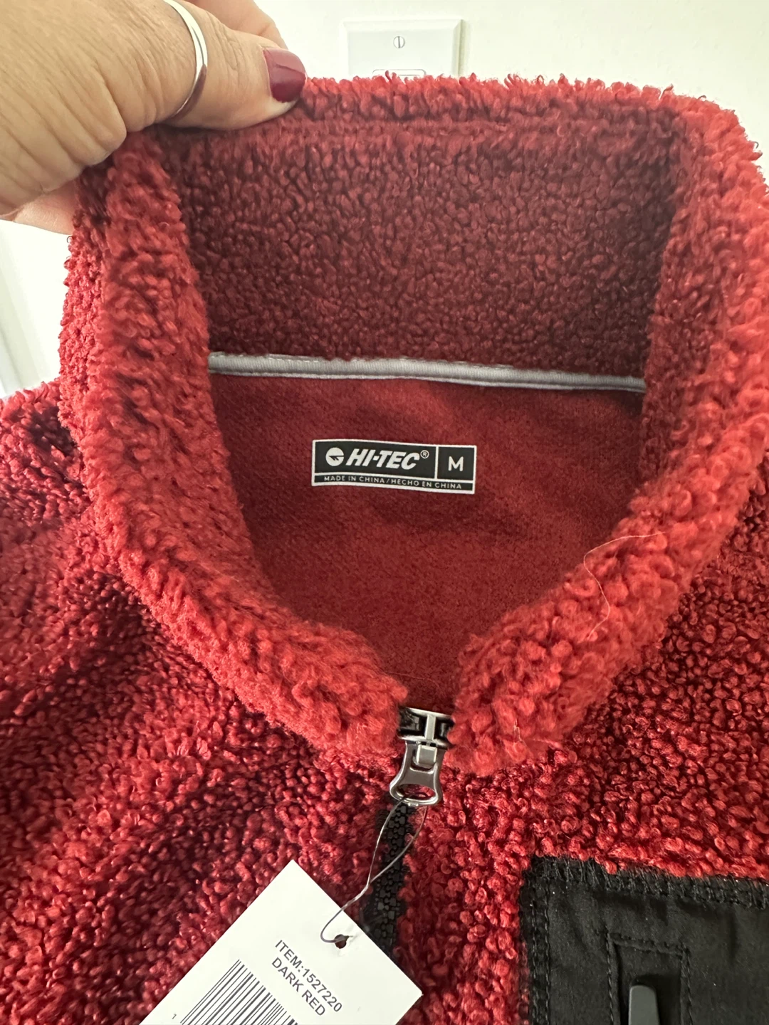 HI-TEC Fleece Pullover Sweater - Men's Size Medium - Dark Red - photo 4