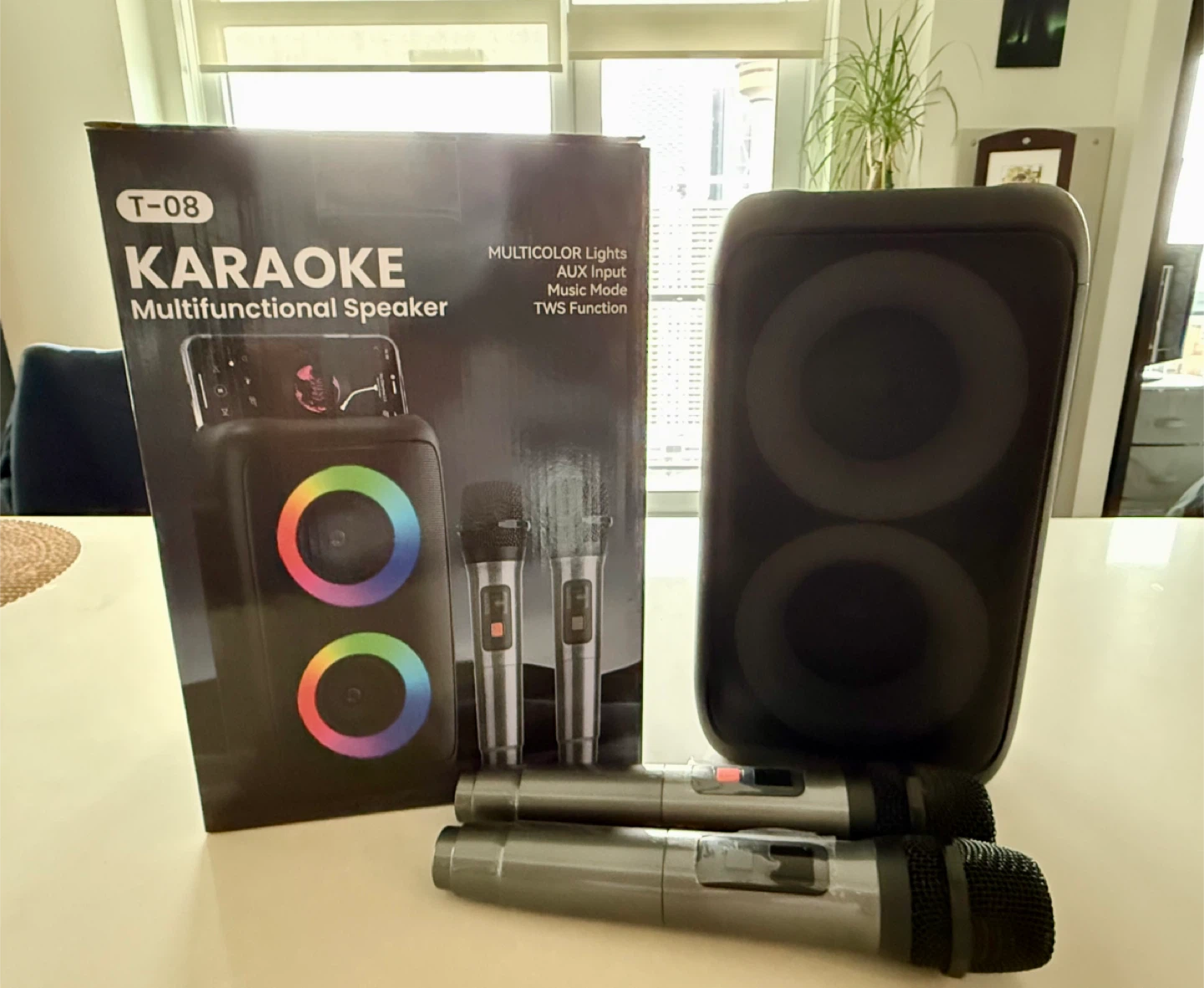 Brand New Karaoke Portable Machine with 2 wireless Microphone