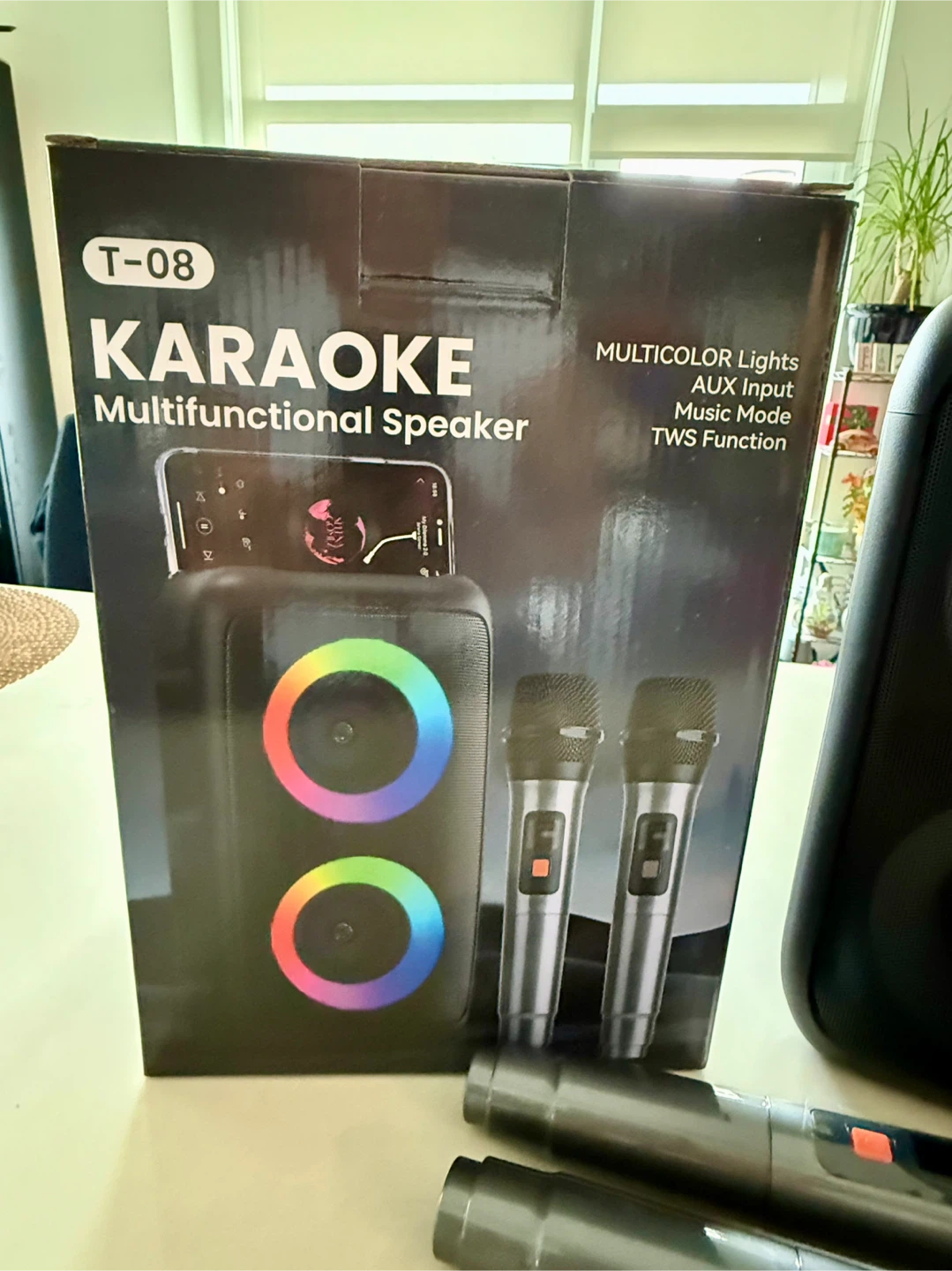 Brand New Karaoke Portable Machine with 2 wireless Microphone - photo 2