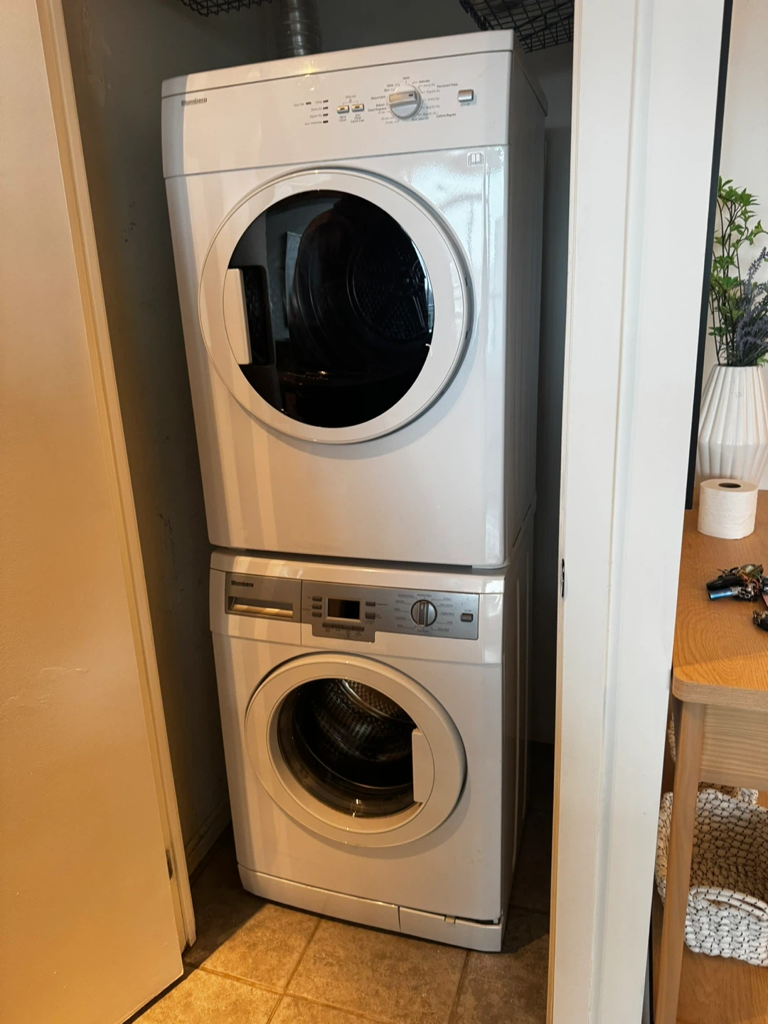 Blomberg Stackable Washer and Dryer Set