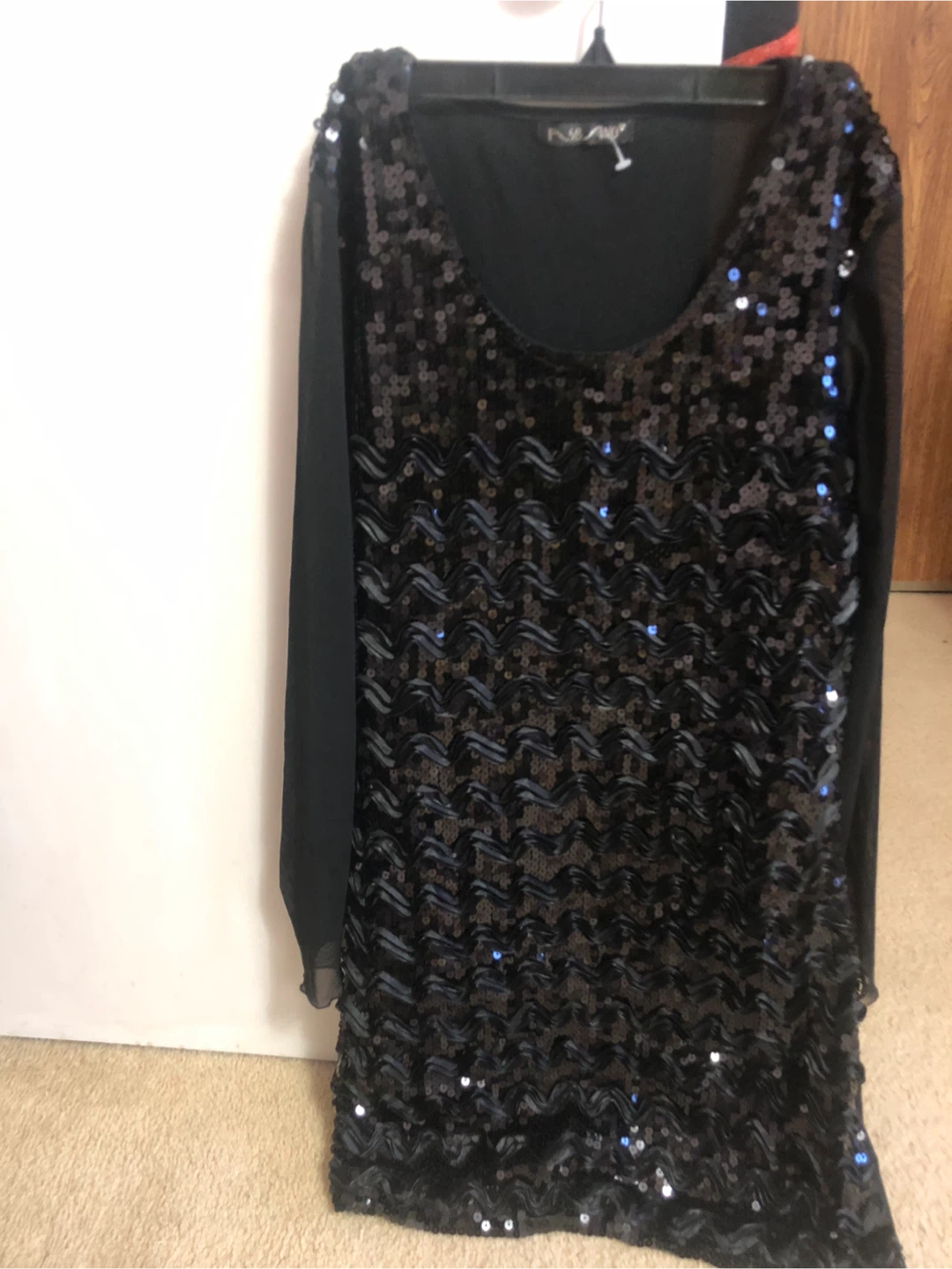 Jet Black Sequin Dress - photo 2