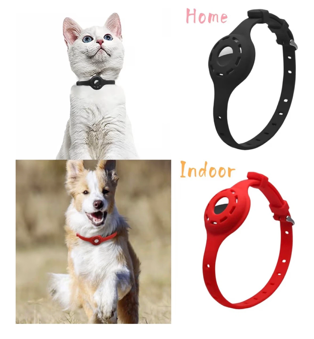 Lizhi Red Silicone AirTag Dog/Cat Collar Case - photo 5