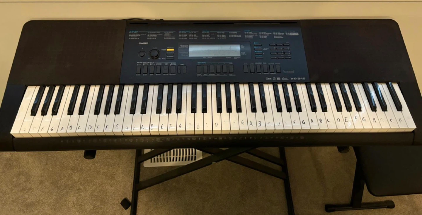 Casio WK-245 Keyboard with Stand and Bench - photo 2