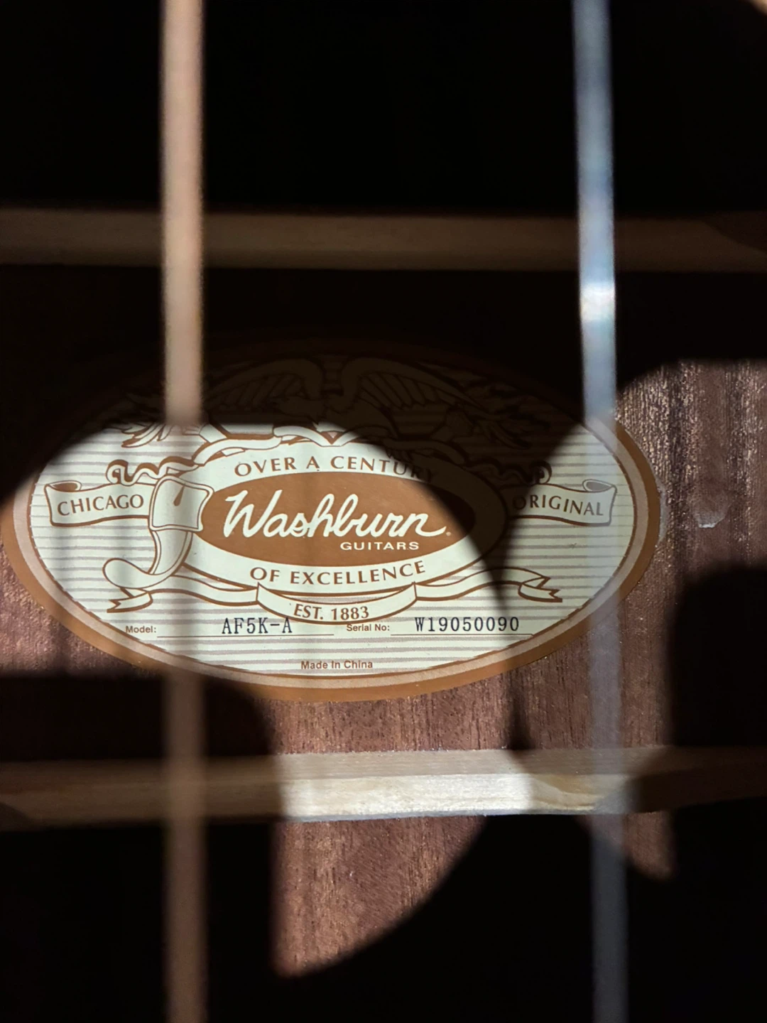 Washburn AP5K-A Acoustic Guitar - photo 2