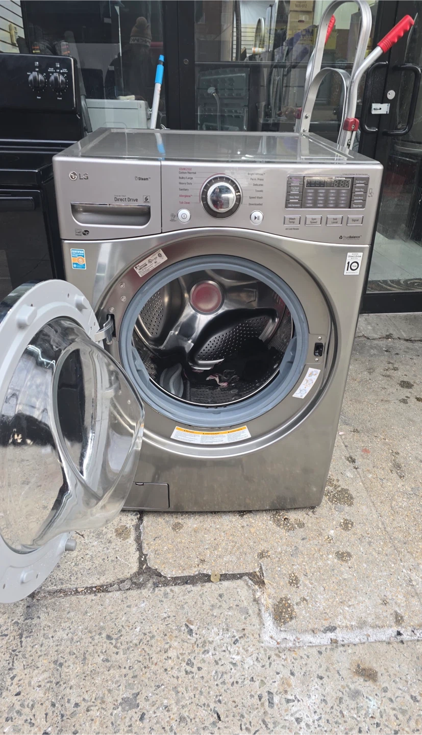 LG WM3670HVA Front Load Washing Machine - Silver - photo 3