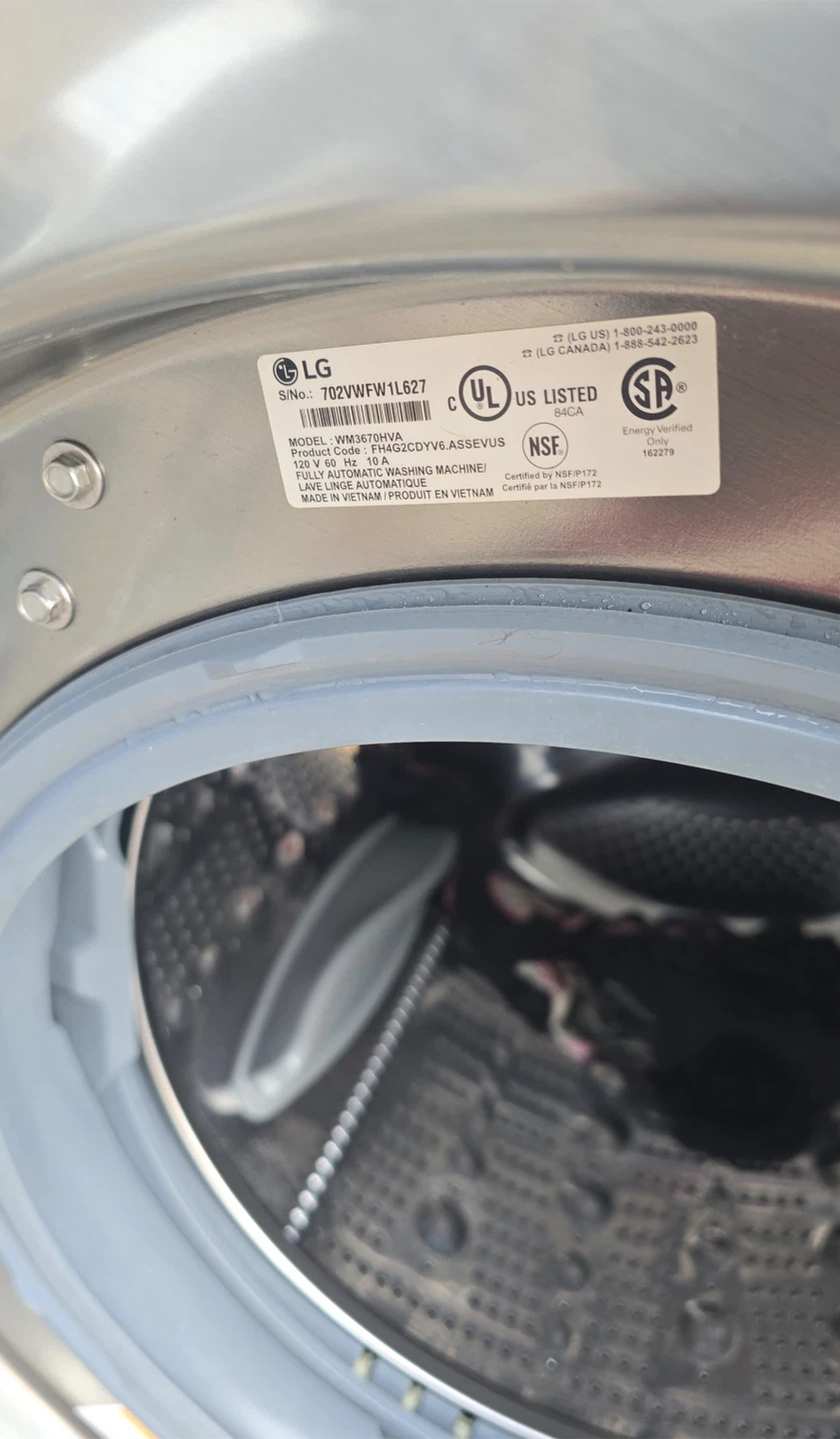 LG WM3670HVA Front Load Washing Machine - Silver - photo 2