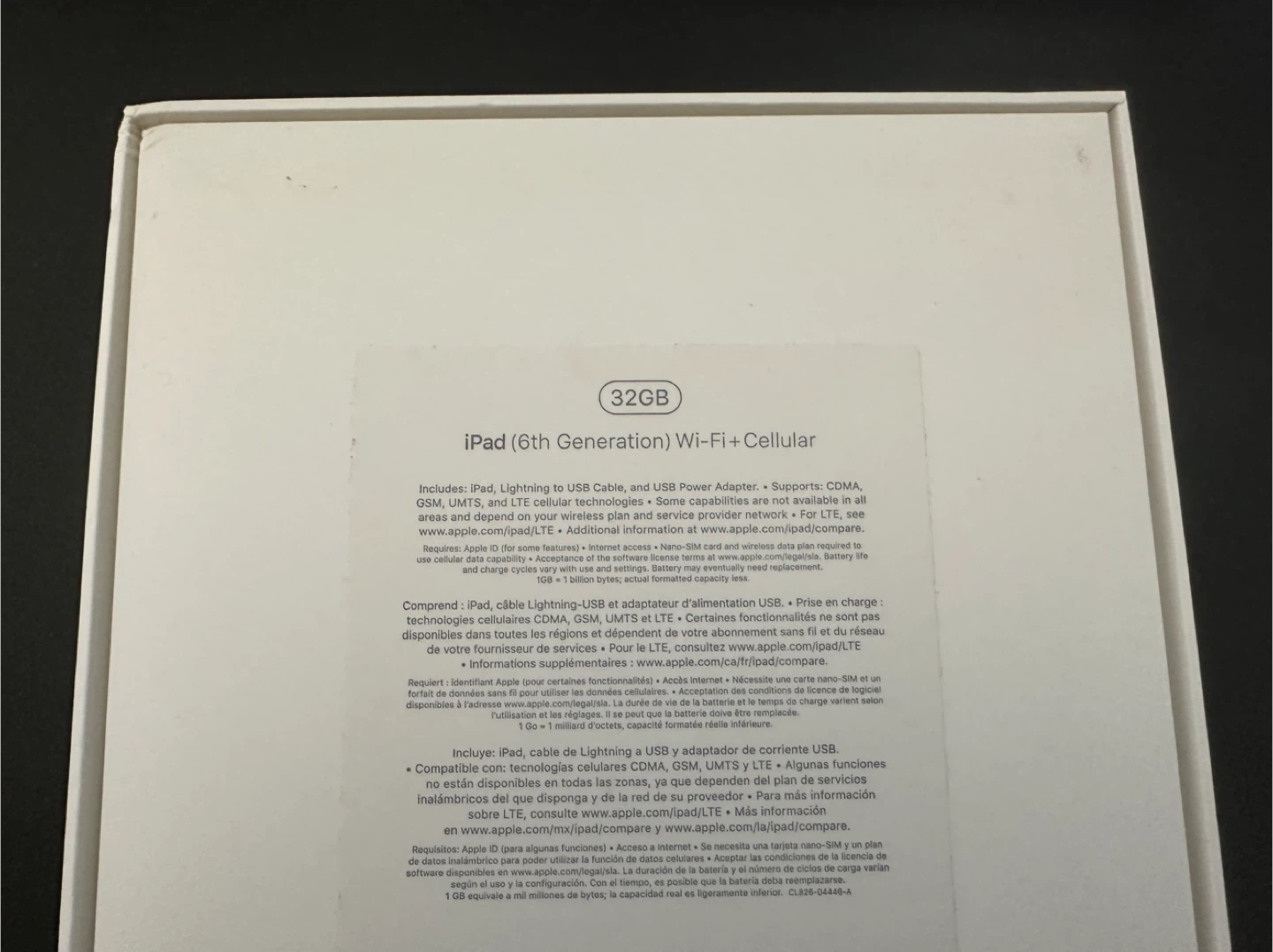 Apple iPad (6th Gen) Wi-Fi + Cellular 32GB - photo 5